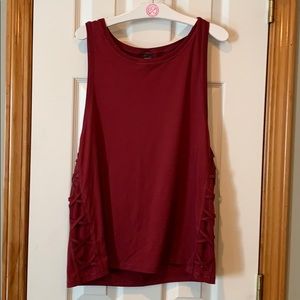 Maroon Sport Tank Top